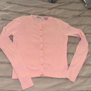 Pink cardigan